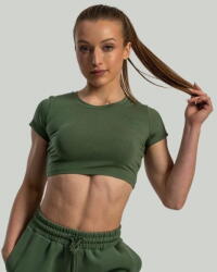 GymBeam Tricou pentru femei Essential Crop Top Cedar Green - STRIX - GymBeam - vexio