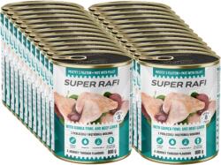 Dolina Noteci DOLINA NOTECI Super Rafi gyöngytyúkkal és marhamájjal kutyáknak 24x800g
