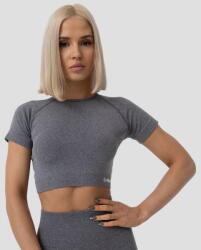 GymBeam Tricou pentru femei FLO Crop Top Grey - GymBeam - pcone