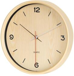  Falióra, kvarc szerkezet, átmérő 30 cm, barna, 1 x AA (LCH-TSA0048)