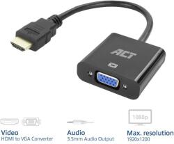 ACT AC7535 HDMI към VGA адаптер с аудио (0.25 м, 1080p) (AC7535)