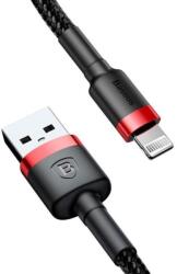 Baseus Cablu de date Baseus Kevlar CALKLF-B19, Lightning, 1 m (Negru/Rosu) (31652-uniw)