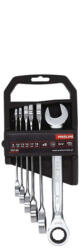 Profix 8-19mm 6db racsnis csillag- villás kulcs szett tartóban CrV (35145P)