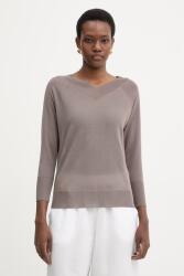 MARELLA női pulóver viszkózzal MLMTUBO - barna S