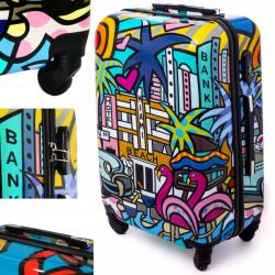 RGL Közepes bőrönd Utazó Kerekes Táska Abs XL (5188 ŚREDNIA WALIZKA rgl)