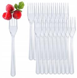 Guillin Újrafelhasználható műanyag villák, vastag, 50 db (KP629545)