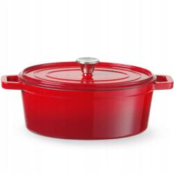 HENDI Zománcozott Öntöttvas Fazék Piros 4.4L Indukciós Konyhai Sütő Hendi (4906540865320)