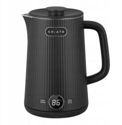 CHiATO Elektromos vízforraló CHiATO heatPLAY Groove 1.7 l, fekete, kijelzővel (Chigrooveketbl)
