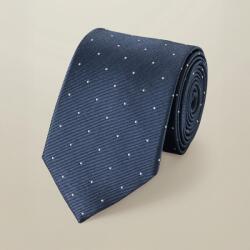 Charles Tyrwhitt Spot Silk Tie - Steel Blue (P64940)