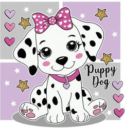 POL-MAK Állatos Charming Puppy szalvéta 20 db-os 33x33 cm (PKK772626)