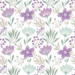 POL-MAK Virág Violet and Mint szalvéta 20 db-os 33x33 cm (PKK057357)