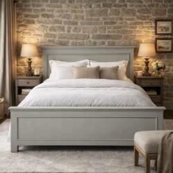 ATELIER 49 Pat VELORA din lemn masiv, cu sertare integrate si somiera inclusa (ATE49-SZ-PS114-2D-3148)