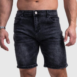 Iron Aesthetics Férfi farmer rövidnadrág Iron Aesthetics Denim Stretch, fekete: 3XL Fekete