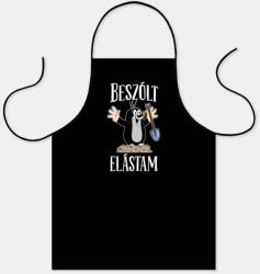Nevesajándék Fekete Kötény - Beszólt, elástam (KF021)