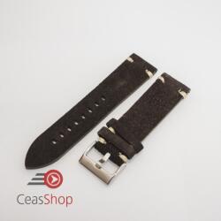  Curea piele neagra, nubuk vintage 18mm - 4170118
