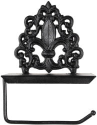 Clayre & Eef Suport hartie igienica fier negru 18x10x24 cm (6Y5649deco)