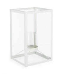 Bizzotto Felinar metal alb Janie 18.5x18.5x30.5 cm (0141342X)