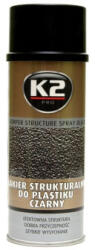  Spray vopsea structurata K2 PRO negru 400 ml pentru plastic si metal (300321-3)