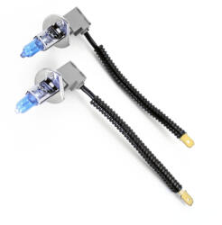  Set 2 becuri halogen H1 "HOD HI-POWER", putere 55W, lumina alba 5000K, 12V, imitatie xenon, cu mufe ceramice FAVLine Selection (T2260)