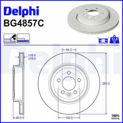 DELPHI Disc frana DELPHI BG4857C (BG4857C) - fixbox