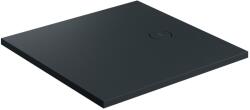 Omnires Aquarock cădiță de duș pătrată cu capac 80x80 cm negru AQUAROCK80-KBLV (AQUAROCK80KBLV)