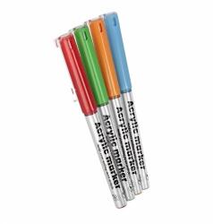 Starpak Akril marker készlet Starpak ecsettel, 4 szín, 14cm, 4 db