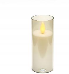 Azaris LED dekoratív gyertya, Azaris, 15cm, meleg fehér, lánghatás, elemmel működő (XJ5484)