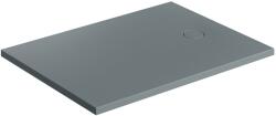 Omnires Aquarock téglalap zuhanytálca + előlap 100x80 cm szürke AQUAROCK80-100AG (AQUAROCK80100AG)