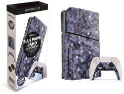  PS5 Slim Blue Wave Camo Faceplates Kit (PS5)