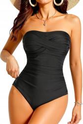 Egyrészes hasformáló fürdőruha Fekete r. M (6112025753)