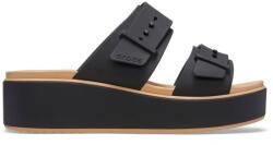 Crocs Brooklyn Buckle Matte Wrap Low Wedge Női szandál (212408-0RI W8)