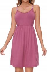  Szoptatós vállpántos hálóing csipkével, M, Solism, rózsaszín (b0csdh7tqc)