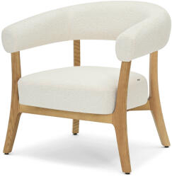 VOX bútor GITTA lounge fotel, cream boucle, tölgy