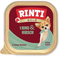 RINTI Gold mit Rind&Hirsch 100g mini (marha, szarvas)