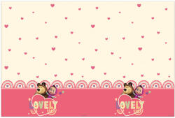 Procos Mása és a medve Sweet Heart műanyag asztalterítő 120x180 cm PNN97913 (PNN97913)