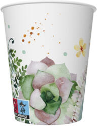Pol-Mak Virág Floral Frame papír pohár 8 db-os 250 ml PKK766557 (PKK766557)
