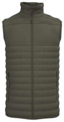 iDeal Basic IB6172 bélelt, steppelt férfi mellény, Ideal Urban Khaki-S (ib6172iuk-s)