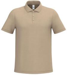 iDeal Basic IB295 férfi galléros pamut piké póló, Ideal Sand-2XL (ib295is-2xl)