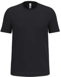 iDeal Basic IB316 Unisex Ideal 170 rövid ujjú, körkötött pamut póló, Ideal Black-XL (ib316ibl-xl)