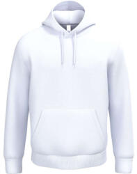 iDeal Basic IB402 unisex körkötött kapucnis pulóver, Ideal White-4XL (ib402iw-4xl)