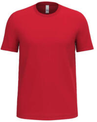 iDeal Basic IB316 Unisex Ideal 170 rövid ujjú, körkötött pamut póló, Ideal Red-XL (ib316ir-xl)