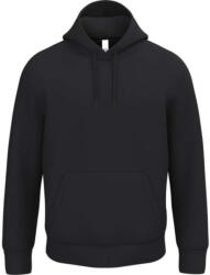 iDeal Basic IB402 unisex körkötött kapucnis pulóver, Ideal Black-4XL (ib402ibl-4xl)