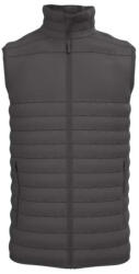 iDeal Basic IB6172 bélelt, steppelt férfi mellény, Dark Grey-4XL (ib6172dg-4xl)