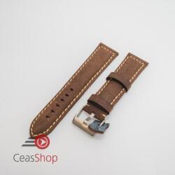  Curea piele maro inchis vintage QR 24mm - 3960224