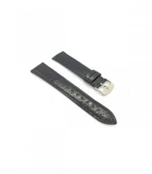  Curea crocodil veritabil neagră, căptușită, plată 20mm -4300120 - ceas-shop