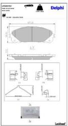 DELPHI Set placute frana DELPHI LP5097EV (LP5097EV)