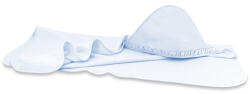 MimiNu Prosop cu gluga, MimiNu, Cu volanas, 100x100 cm, bumbac si thermo fleece, Colectia Royal, Blue (6426972030908) Prosop