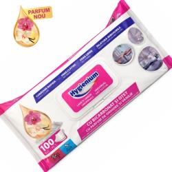 Hygienium Servetele umede cu otet si bicarbonat Hygienium, parfum vanilie si orhidee, pachet XXL 100 buc