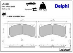 DELPHI Set placute frana DELPHI LP4071 (LP4071)