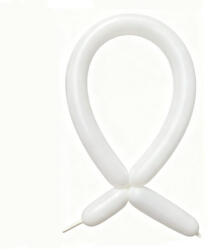 Flippy Baloane de Modelaj, Flippy, Set 50 bucati, Model Standard, din Latex, 30 x 1.5 cm, 1.8 g per unitate, pana la 150 cm, Alb (TEO-162103)